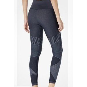 Spanx Women Medium Seamless Moto Leggings Slimming Tummy Control Indigo Sky NWT